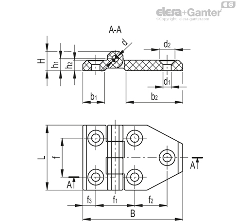 CFM-TR-B CFM-TR-B - , 尺寸不同的铰链主体